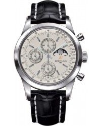 Breitling Transocean Chronograph 1461  Chronograph Automatic Men's Watch, Stainless Steel, Silver Dial, A1931012.G750.744P