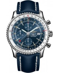 Breitling Navitimer World  Automatic Men's Watch, Stainless Steel, Blue Dial, A2432212.C561.102X