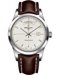 Breitling Transocean  Automatic Men's Watch, Stainless Steel, Silver Dial, A4531012.G751.437X