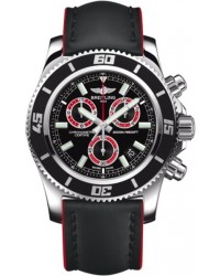 Breitling Superocean Chronograph M2000  Super-Quartz Men's Watch, Stainless Steel, Black Dial, A73310A8.BB72.233X