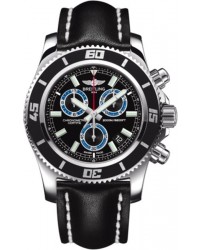 Breitling Superocean Chronograph M2000  Super-Quartz Men's Watch, Stainless Steel, Black Dial, A73310A8.BB74.441X