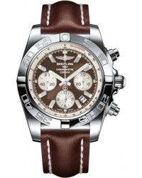 Breitling Chronomat 44  Chronograph Automatic Men's Watch, Stainless Steel, Brown Dial, AB011012.Q575.437X