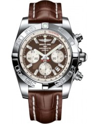 Breitling Chronomat 44  Chronograph Automatic Men's Watch, Stainless Steel, Brown Dial, AB011012.Q575.740P