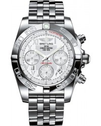 Breitling Chronomat 41  Chronograph Automatic Men's Watch, Stainless Steel, White Dial, AB014012.A747.378A