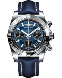 Breitling Chronomat 41  Chronograph Automatic Men's Watch, Stainless Steel, Blue Dial, AB014012.C830.113X