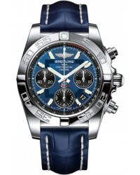 Breitling Chronomat 41  Chronograph Automatic Men's Watch, Stainless Steel, Blue Dial, AB014012.C830.719P