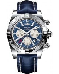 Breitling Chronomat GMT  Chronograph Automatic Men's Watch, Stainless Steel, Blue Dial, AB041012.C834.747P