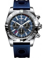 Breitling Chronomat GMT  Chronograph Automatic Men's Watch, Stainless Steel, Blue Dial, AB041012.C835.205S