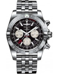 Breitling Chronomat 44 GMT  Chronograph Automatic Men's Watch, Stainless Steel, Black Dial, AB042011.BB56.375A