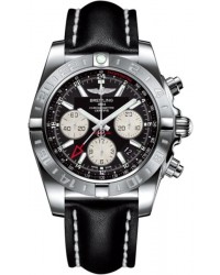 Breitling Chronomat 44 GMT  Chronograph Automatic Men's Watch, Stainless Steel, Black Dial, AB042011.BB56.435X