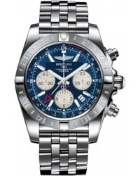 Breitling Chronomat 44 GMT  Chronograph Automatic Men's Watch, Stainless Steel, Blue Dial, AB042011.C851.375A
