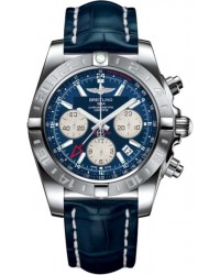 Breitling Chronomat 44 GMT  Chronograph Automatic Men's Watch, Stainless Steel, Blue Dial, AB042011.C851.732P