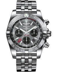 Breitling Chronomat 44 GMT  Chronograph Automatic Men's Watch, Stainless Steel, Grey Dial, AB042011.F561.375A