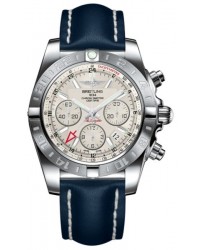 Breitling Chronomat 44 GMT  Chronograph Automatic Men's Watch, Stainless Steel, Silver Dial, AB042011.G745.105X