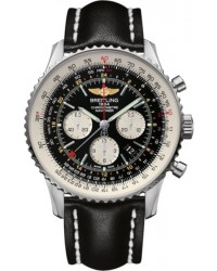 Breitling Navitimer GMT  Automatic Men's Watch, Stainless Steel, Black Dial, AB044121.BD24.441X