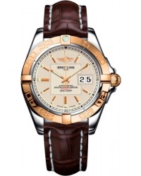 Breitling Galactic 41  Automatic Men's Watch, Steel & 18K Rose Gold, Off White Dial, C49350L2.G701.725P