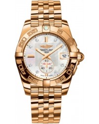 Breitling Galactic 36  Automatic Women's Watch, 18K Rose Gold, Mother Of Pearl & Diamonds Dial, H3733012.A725.376H