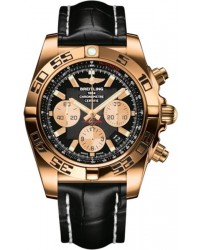 Breitling Chronomat 44  Chronograph Automatic Men's Watch, 18K Rose Gold, Black Dial, HB0110C1.B968.744P