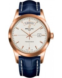 Breitling Transocean  Automatic Men's Watch, 18K Rose Gold, Silver Dial, R4531012.G752.732P