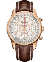 Breitling Montbrillant 01  Chronograph Automatic Men's Watch, 18K Rose Gold, Silver Dial, RB013012.G736.725P