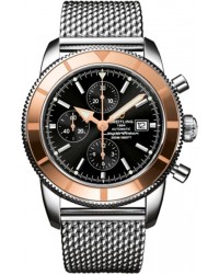 Breitling Superocean Heritage Chronographe 46  Chronograph Automatic Men's Watch, Steel & 18K Rose Gold, Black Dial, U1332012.B908.152A