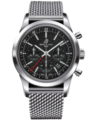 Breitling Transocean Chronograph GMT Limited Edition  Automatic Men's Watch, Stainless Steel, Black Dial, AB045112.BC67.154A
