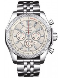 Breitling Bentley Barnato  Chronograph Automatic Men's Watch, Stainless Steel, Silver Dial, A4139021.G754.984A