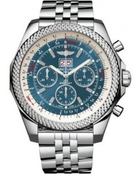 Breitling Bentley 6.75  Chronograph Automatic Men's Watch, Stainless Steel, Blue Dial, A4436412.C786.990A