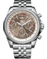 Breitling Bentley 6.75  Chronograph Automatic Men's Watch, Stainless Steel, Brown Dial, A4436412.Q569.990A