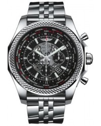 Breitling Bentley B05 Unitime  Chronograph Automatic Men's Watch, Stainless Steel, Black Dial, AB0521U4.BC65.990A
