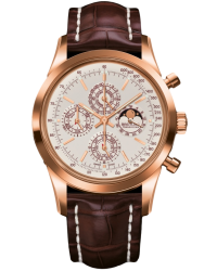Breitling Transocean Chronograph QP Limited Edition  Chronograph Automatic Men's Watch, 18K Rose Gold, Silver Dial, R2931012.G749.737P