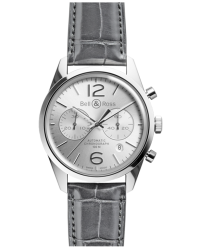 Bell & Ross Vintage  Automatic Men's Watch, Stainless Steel, Silver Dial, BRG126-WH-ST/SCR