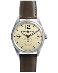 Bell & Ross Vintage  Automatic Men's Watch, Stainless Steel, Beige Dial, BRV123-BEI-ST/SCA