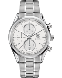 Tag Heuer Carrera  Chronograph Automatic Men's Watch, Stainless Steel, Silver Dial, CAR2111.BA0724