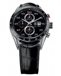 Tag Heuer Carrera  Chronograph Automatic Men's Watch, Stainless Steel, Black Dial, CAR2A10.FC6235
