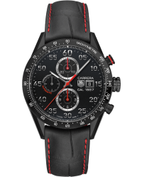 Tag Heuer Carrera  Chronograph Automatic Men's Watch, Titanium, Black Dial, CAR2A80.FC6237