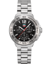 Tag Heuer Formula 1  Chronograph Quartz Men's Watch, Stainless Steel, Black Dial, CAU1112.BA0858