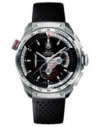 Tag Heuer Grand Carrera  Chronograph Automatic Men's Watch, Stainless Steel, Black Dial, CAV5115.FT6019