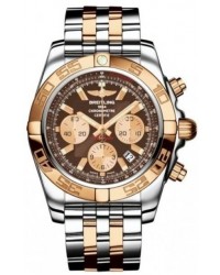 Breitling Chronomat 44  Automatic Men's Watch, Steel & 18K Rose Gold, Brown Dial, CB011012.Q576.375C