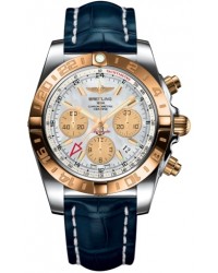 Breitling Chronomat 44 GMT  Automatic Men's Watch, Stainless Steel & Rose Gold, White Dial, CB042012.A739.732P