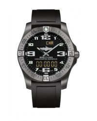Breitling Aerospace Evo  Chronograph LCD Display Quartz Men's Watch, Titanium, Black Dial, E7936310.BC27.131S
