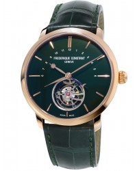 Frederique Constant Tourbillon  Automatic Men's Watch, 18K Rose Gold, Green Dial, FC-980DG4S9