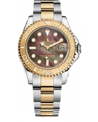 Rolex Yacht-Master 35  Automatic Men's Watch, Stainless Steel, Black Mother Of Pearl Dial, 168623-BLKMOP