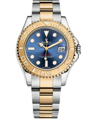 Rolex Yacht-Master 35  Automatic Men's Watch, Stainless Steel, Blue Dial, 168623-BLU
