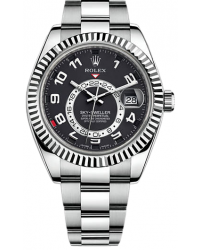 Rolex Sky Dweller  Automatic Men's Watch, 18K White Gold, Black Dial, 326939-BLK