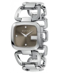 Gucci G-Gucci  Quartz Women's Watch, Stainless Steel, Brown Dial, YA125401