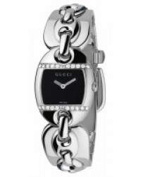 Gucci Marina Chain  Quartz Women's Watch, Stainless Steel, Black Dial, YA121507