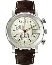 Gucci G-Chrono  Chronograph Quartz Men's Watch, Stainless Steel, White Dial, YA101312