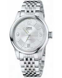 Oris Culture Classic Date  Automatic Men's Watch, Stainless Steel, Silver Dial, 733-7578-4061-MB