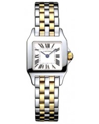 Cartier Santos Demoiselle  Quartz Women's Watch, 18K Yellow Gold, White Dial, W25066Z6